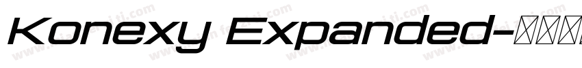 Konexy Expanded字体转换